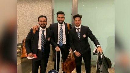 Video herunterladen: Indian Cricket Team Leaves For WORLD CUP 2019 In England _ Dhoni, Virat Kohli, Hardik Pandya, Rohit