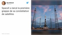 SpaceX lance la première grappe de sa constellation de satellites
