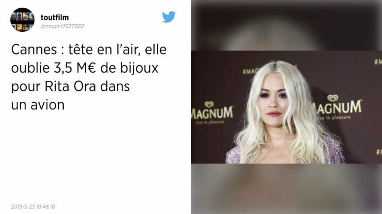 Festival de Cannes. Elle oublie dans l'avion pour 3,5 millions d'euros de bijoux destinés à Rita Ora