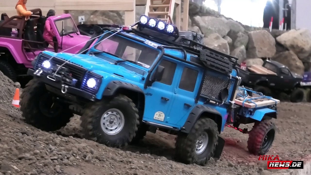 Traxxas trx4 mit anhänger auf der intermodellbau 2019