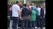 Report TV - Aksident në Shkodër/ Makina përfundon mbi trotuar, plagoset shoferi