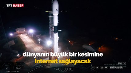 SpaceX, onlarca internet uydusuyla dolu Falcon 9 roketini fırlattı