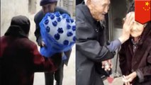 Romantis, kakek 97 tahun beri mawar pada istrinya di hari Valentine China - TomoNews