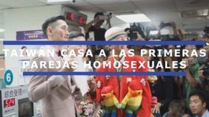 Taiwán casa las primeras parejas homosexuales de Asia