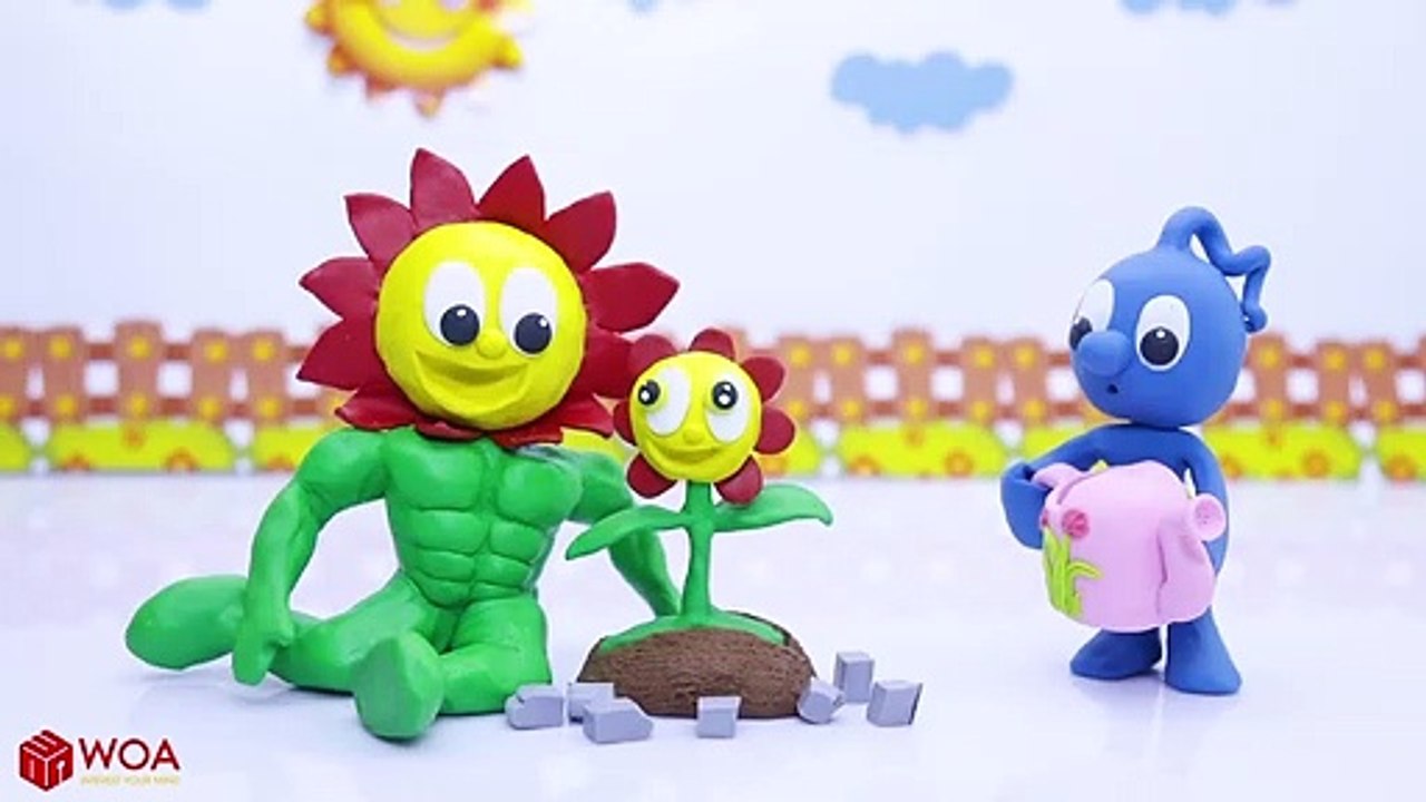 CLAY MIXER: SURVIVAL POWER FLOWER GERMINATION  Play Doh Cartoons