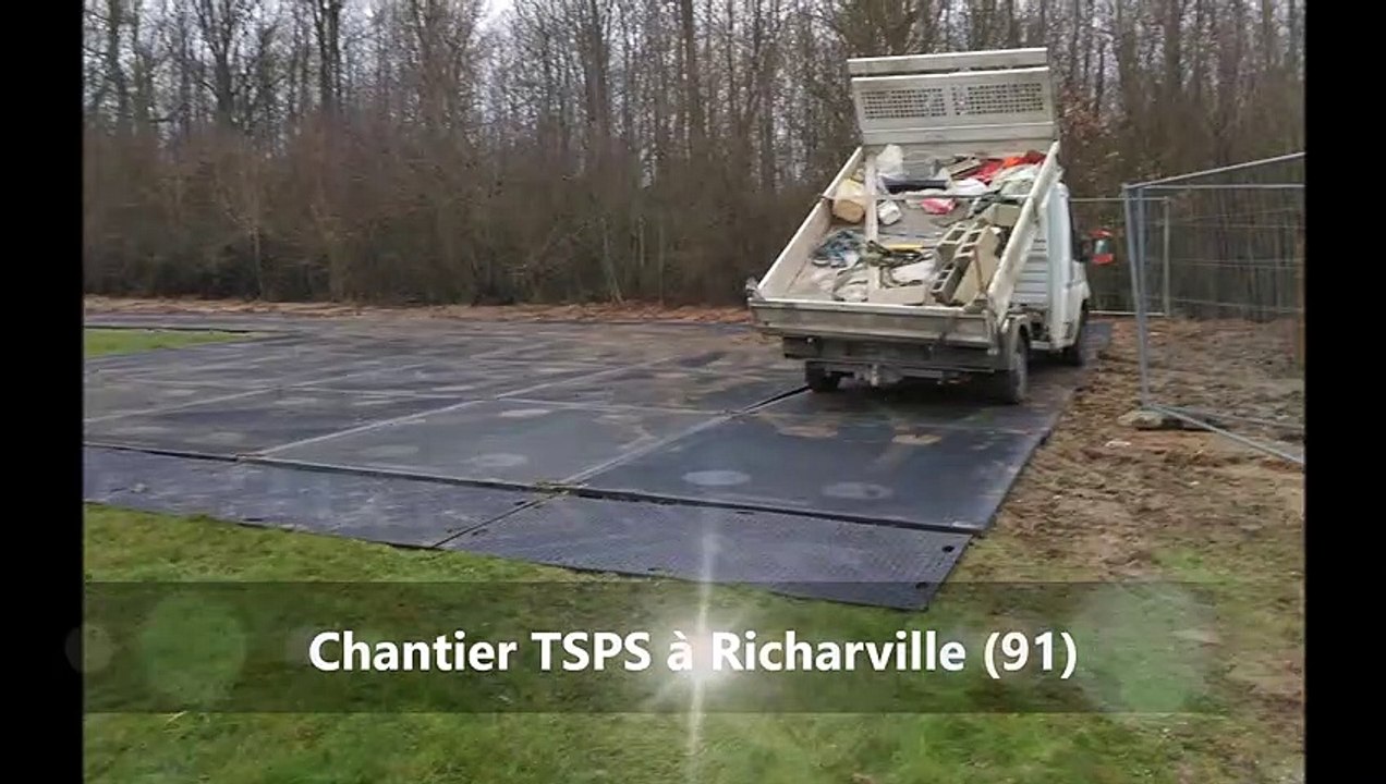 Diaporama chantier TSPS à Richarville avec plaques TuffTrack