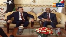 فائز السراج رئيس حكومة الوفاق الليبيبة يشرع في زيارة إلى الجزائر