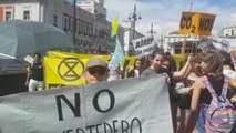 El movimiento 'Fridays for Future' protesta en la Puerta del Sol