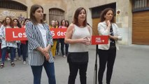 Francina Armengol en un acto con mujeres del PSIB