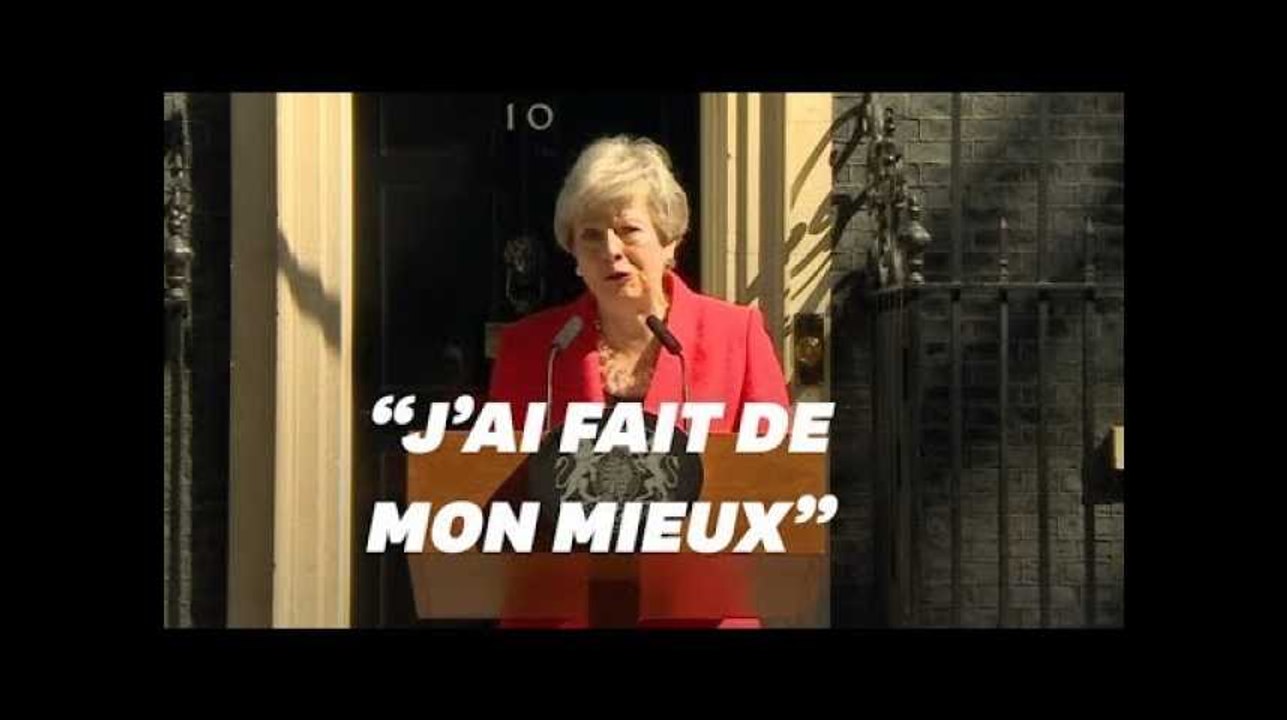 Theresa May a terminé son discours de démission au bord des larmes