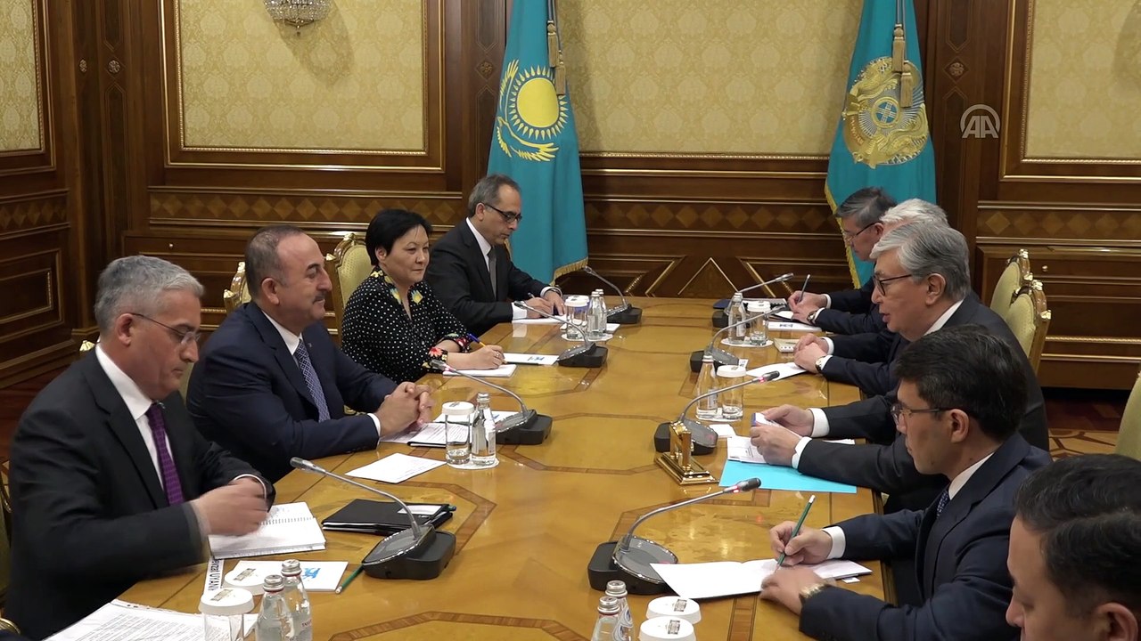 Çavuşoğlu, Kazakistan Devlet Başkanı Tokayev ile görüştü - NUR SULTAN