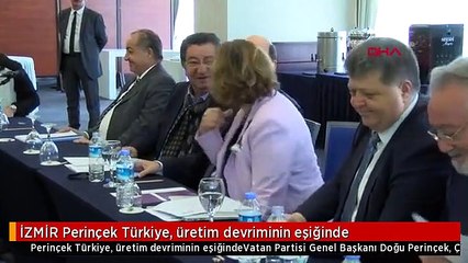 İZMİR Perinçek Türkiye, üretim devriminin eşiğinde