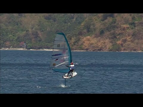 Winners of the first ever foil windsurfing contest in the Philippines