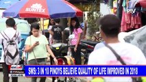 SWS: 3 in 10 Pinoys believe quality of life improved in 2018