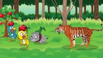 Gallina Pintadita Ve al bosque para encontrarte con el tigre - Canciones infantiles