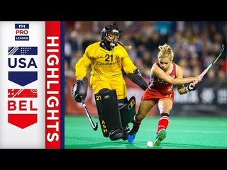 USA v Belgium | Week 11 | Women's FIH Pro League Highlights