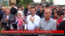 EKREM İMAMOĞLU TUZLA'DA ÖZEL HALK OTOBÜSÜ ŞOFÖRLERİYLE BİRARAYA GELDİ