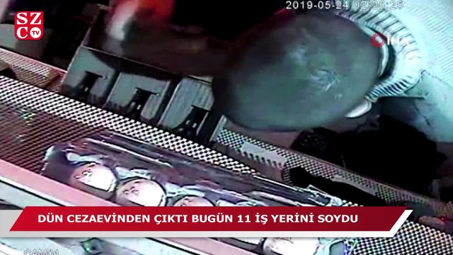 Dün cezaevinden çıktı bugün 11 işyeri soydu, kasaptan girdi balıkçıdan çıktı