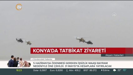 Bakan Akar'dan Konya'da tatbikat ziyareti