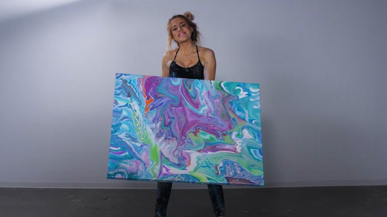This Rainbow Painting is Mesmerizing