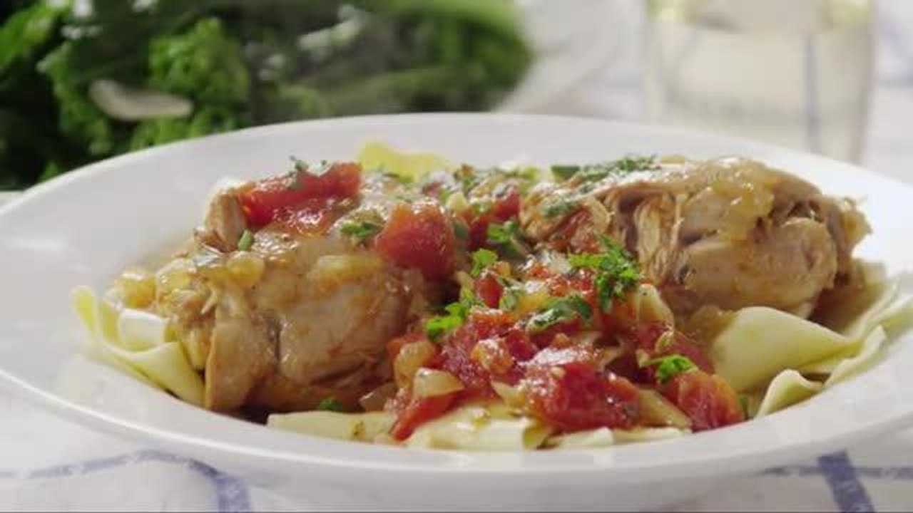 Crock Pot Wine & Tomato Braised Chicken Recipe