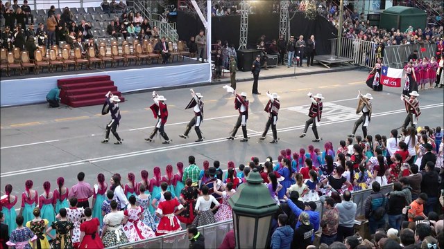 Bolivian and Peruvian traditional dance festival and celebrations in Santiago, Chile