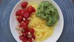 How to Make Spaghetti Squash with Roasted Tomatoes, Beans & Almond Pesto