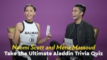 Watch Naomi Scott and Mena Massoud Quiz Each Other With Aladdin Trivia