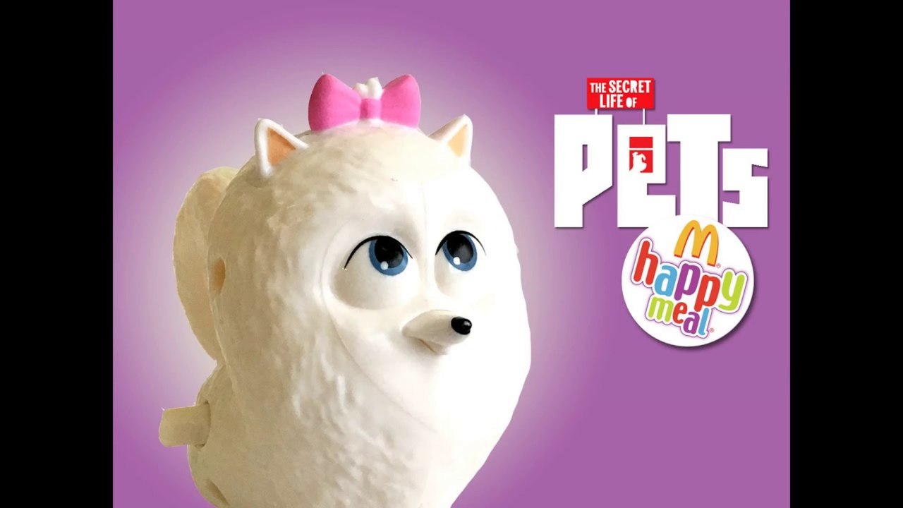 McDonalds - Secret Life of Pets  - Gidget - Happy Meal 2016 Unboxing Demo Review