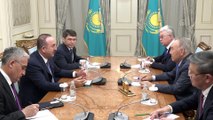 Çavuşoğlu, Nursultan Nazarbayev ile görüştü - NUR SULTAN