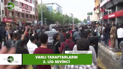 Vanlı taraftarların 2. Lig sevinci