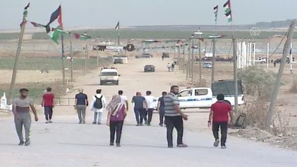 Gazze sınırındaki "Büyük Dönüş Yürüyüşü"gösterileri