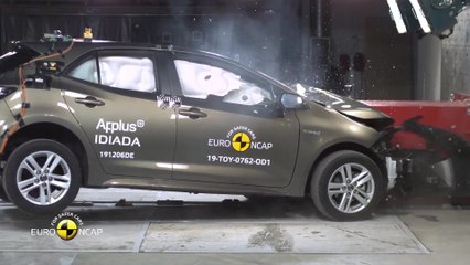 Tải video: Doppelte Bestwertung im Euro NCAP Crashtest - Fünf Sterne für neuen Toyota Corolla und Toyota RAV4