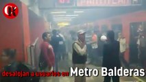 desalojan a usuarios en metro Balderas