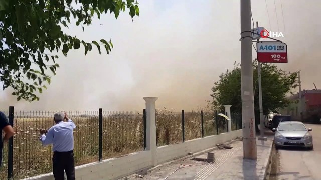 Türkiye-Suriye sınırındaki mayınlı alanda yangın çıktı