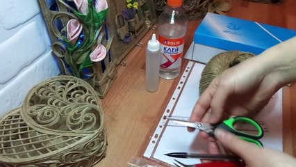 MK- The second life of the box, decor jute 2019 / Jute Craft Ideas / @ evadusheva