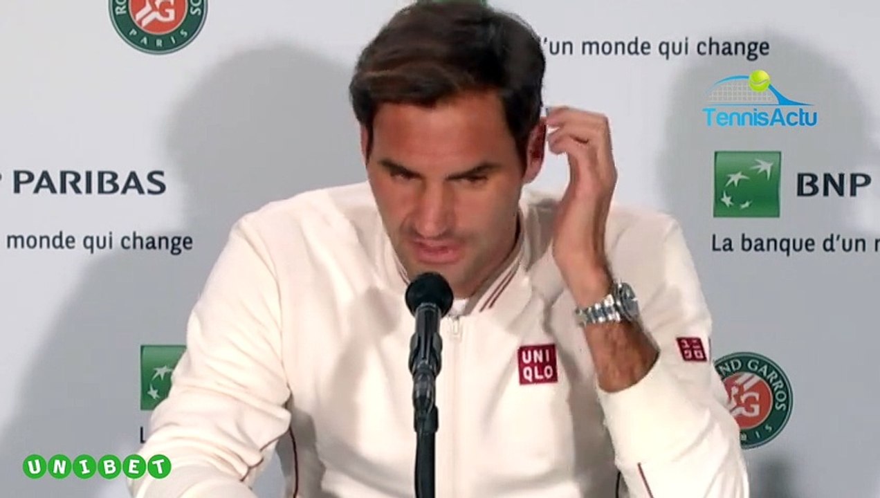 Roland-Garros 2019 - Roger Federer : "Un vrai plaisir d'être de retour ici à Paris à Roland-Garros"