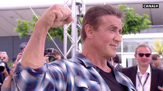 Sylvester Stallone et Paz Vega prennent la pose - Cannes 2019