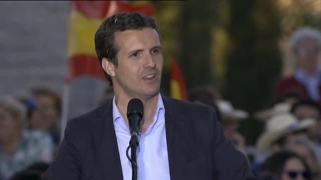 Casado pide el voto como contrapeso al Gobierno de Sánchez con independentistas, batasunos y podemitas