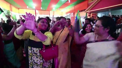 Inde: Les supporters de Modi fêtent sa victoire