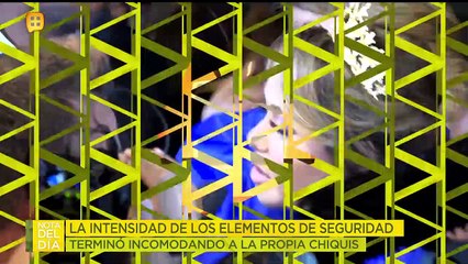 Jaloneo y empujones en la presentación del perfume  de Chiquis Rivera.