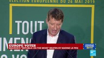 Triumphant post-EU election speech by leader of the French green party, Europe Ecology – The Greens, Yannick Jadot