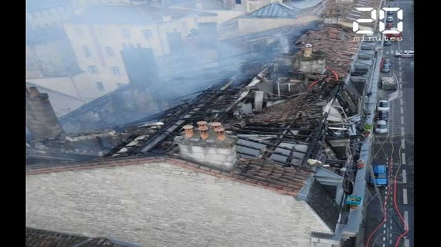 Bordeaux: Les images de l'incendie qui a détruit six immeubles