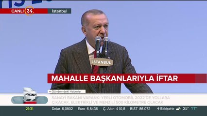 Başkan Erdoğan konuşma yapıyor