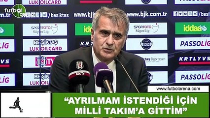 Şenol Güneş: "Ayrılmam istendiği için Milli Takım'a gittim"