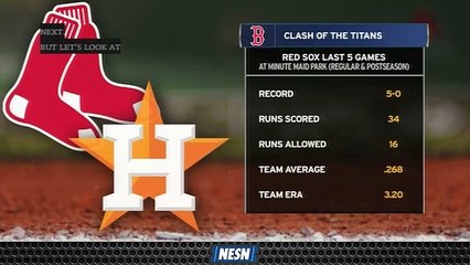 Red Sox Have Excelled In Last Five Games At Minute Maid Park