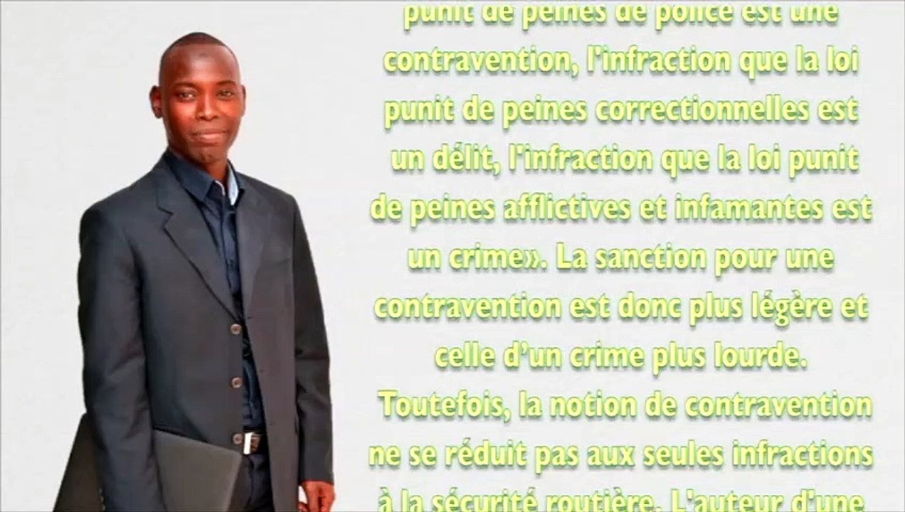 Les Lexiques de Daouda Mine : L'infraction