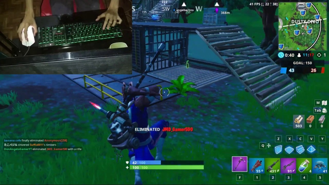 FORTNITE DEFAULT KEYBINDS CHALLENGE! *HARD*