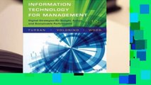Full E-book Information Technology for Management: Advancing Sustainable, Profitable Business