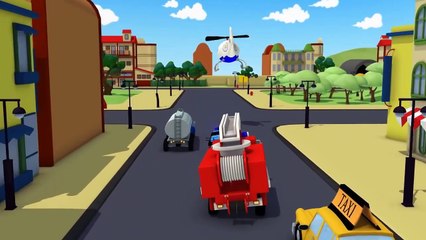 The MARBLES MYSTERY with The Car Patrol : Fire Truck and Police Car and THE TRACTOR | Cars